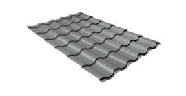 Профиль волновой кредо 0,45 PE RAL 9006 бело-алюминиевый