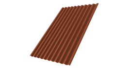 Профнастил С21R 0.45 PE RAL 8004 терракота