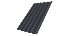 Профнастил НС35R 0.45 PE-Double RAL 7024 мокрый асфальт