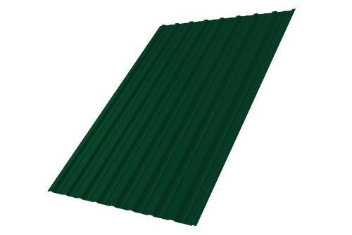 Профнастил С10A 0,45 PE-Double RAL 6005 зеленый мох