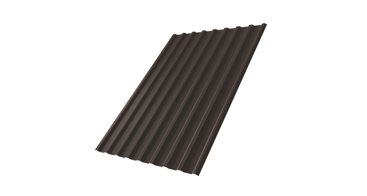 Профнастил С20R 0.45 PE NL805 серо-коричневый гефест