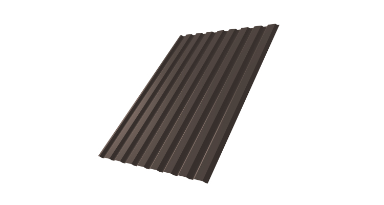 Профнастил С20A 0.45 Drap TR RR 32 темно-коричневый