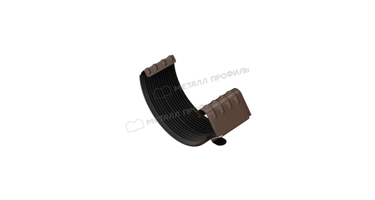Соединитель желоба Металл Профиль Foramina Freeze D125 DarkBrown