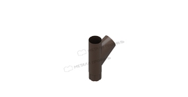 Тройник трубы Металл Профиль Foramina Freeze PUR D100 DarkBrown