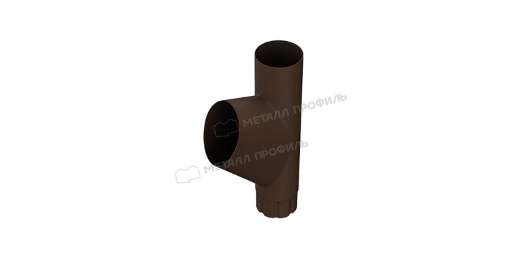 Тройник трубы Металл Профиль Foramina Freeze PUR D100 DarkBrown
