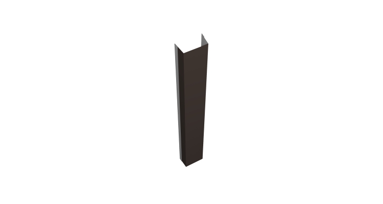 Крепежная планка нижняя Texas 0,45 Drap TX RR 32 темно-коричневый (2,5м)