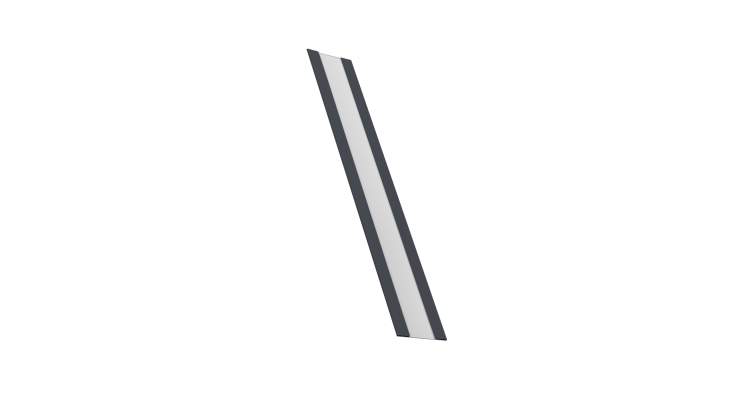 Крепежная планка жалюзи Milan, Milan Slim, Tokyo 0,5 Drap RAL 7024 мокрый асфальт (1,8м)