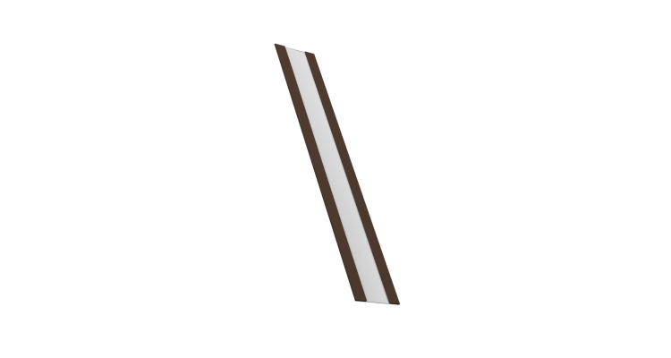 Крепежная планка жалюзи Milan, Milan Slim, Tokyo 0,5 Satin RAL 8017 шоколад (1,8м)