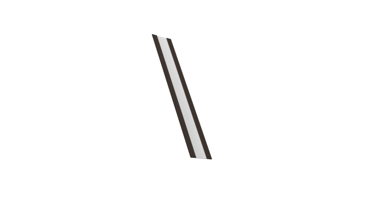 Крепежная планка жалюзи Milan, Milan Slim, Tokyo 0,5 Drap RR 32 темно-коричневый (2,5м)