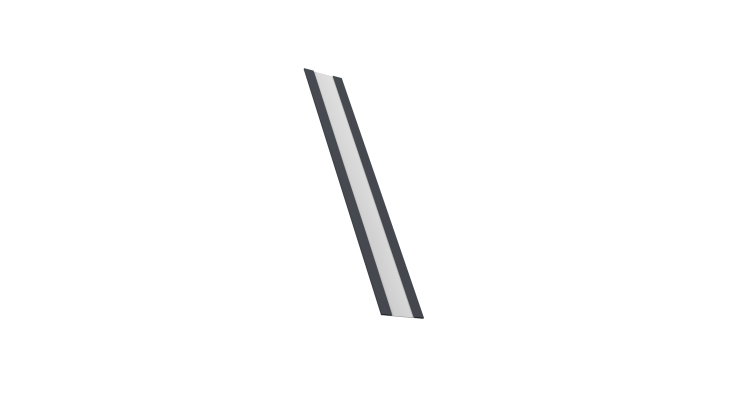 Крепежная планка жалюзи Milan, Milan Slim, Tokyo 0,5 Drap RAL 7024 мокрый асфальт (3м)