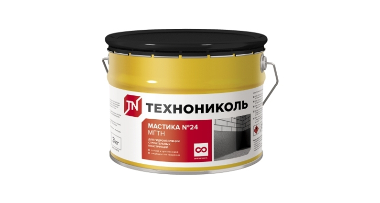 Мастика гидроизоляционная Технониколь №24 МГТН 3кг (ведро)
