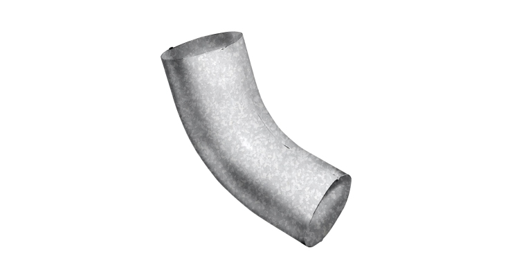 Колено 60 град GL ZN 100 мм Zn цинк