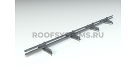 Снегозадержатель PRESTIGE ZN 45*25 овальный 3,0м NEXT RAL 7024 (серый графит)